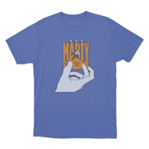 Marty Supreme Hand Pin T Shirt Blue