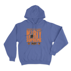 Marty Supreme Movie Poster Hoodie Blue 1